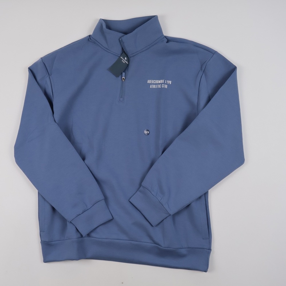 Abercrombie Kids Pullover YPB Athletic Club Blue Solid 15/16 NWT